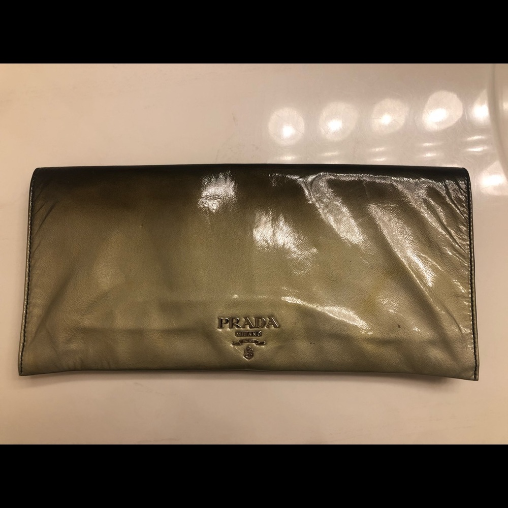 VINTAGE PRADA PATENT CLUTCH